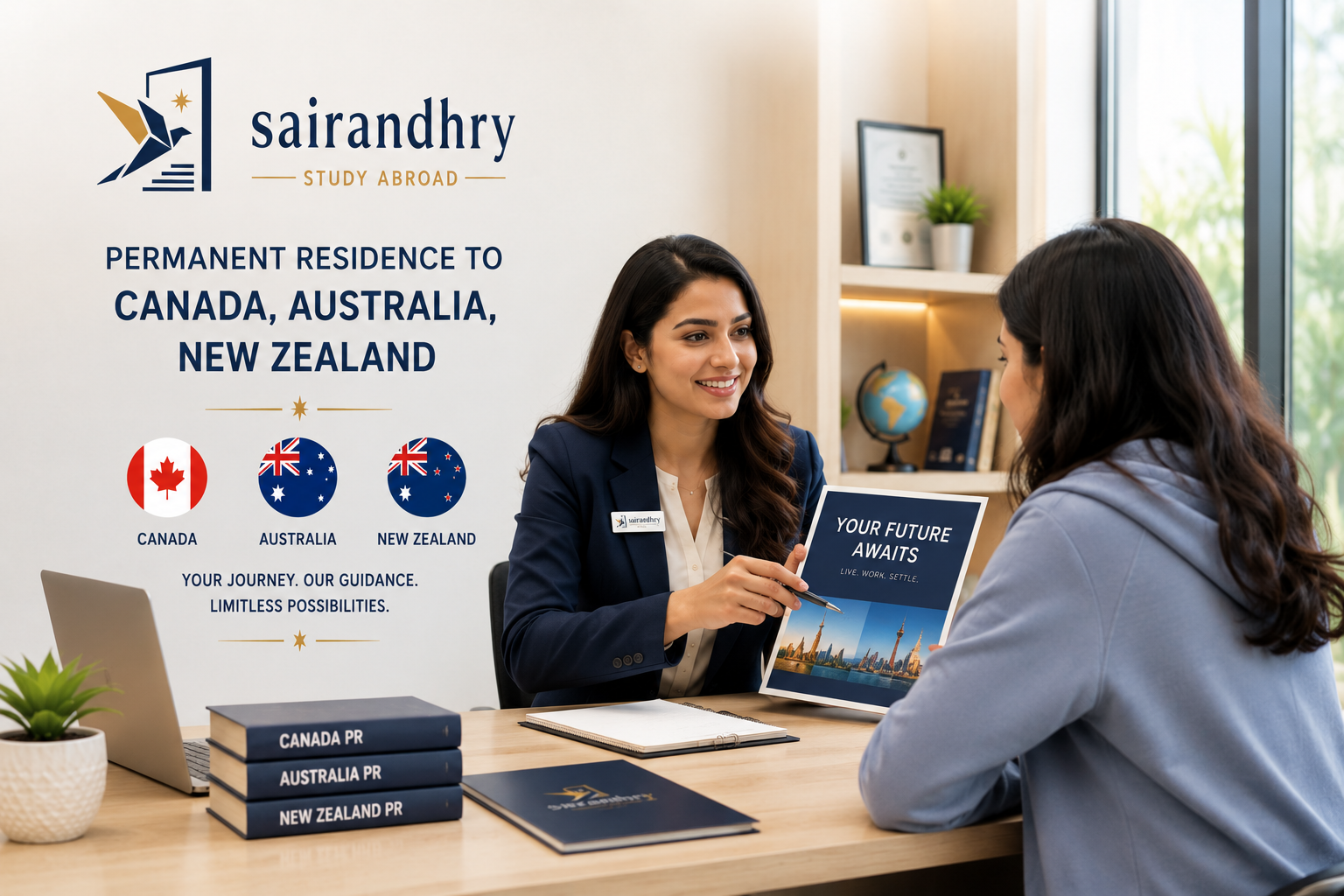 explaining pr to Canada New Zealand and Australia